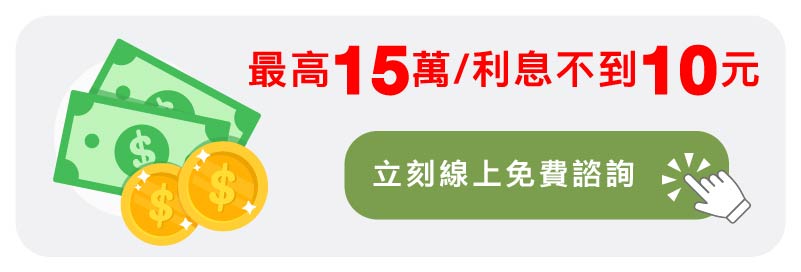 手機貸款最高15萬，每天利息不到10元