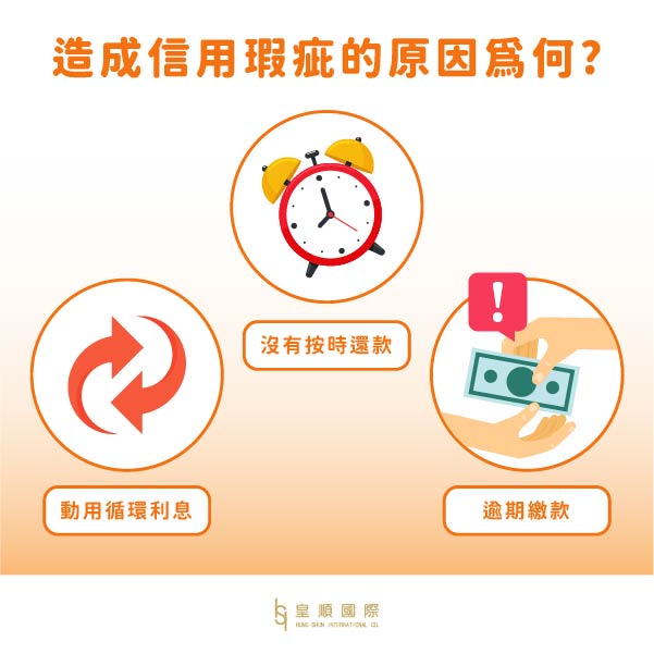 造成信用瑕疵的原因是什麼?