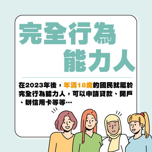 2023年後滿18歲就可以貸款嗎